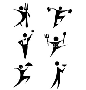 Eating Stick Figure Set