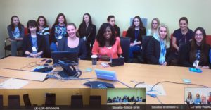 Group in Slovakia with Daniela and Laquita laughing